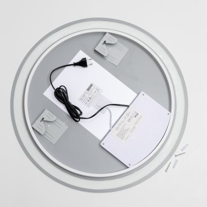 Brilagi - LED RGBW uppvärmd badrumsspegel AVA PRO LED/18W/230V Ø 60 cm IP44 CRI 90 dimbar + CCT