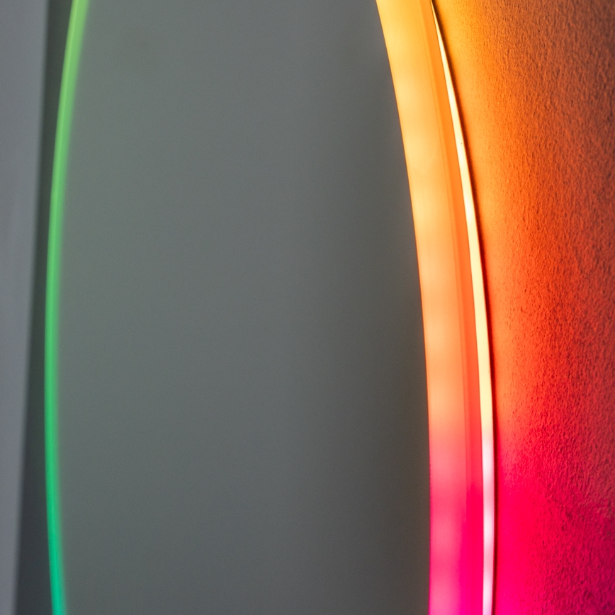 Brilagi - LED RGBW uppvärmd badrumsspegel CLARA PRO LED/18,5W/230V Ø 60 cm IP44 CRI 90 dimbar + CCT