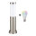 Brilagi - LED RGBW dimbar utomhuslampa 1xE27/9W/230V 2700-6500K IP44 40 cm mattkrom