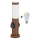 Brilagi - LED RGBW dimbar utomhuslampa med 2 uttag 1xE27/9W/230V 2700-6500K IP44 40 cm brun