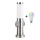Brilagi - LED RGBW dimbar utomhuslampa med 2 uttag 1xE27/9W/230V 2700-6500K IP44 40 cm matt krom