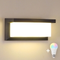 BRILAGI - LED RGBW dimbar utomhusväggarmatur BRICKY 1xE27/12W/230V 2700-6500K antracit IP54