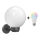 Brilagi - LED RGBW dimbar utomhusväggarmatur HARBOR 1xE27/9W/230V 2700-6500K IP33 antracit/vit