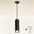 Brilagi - LED RGBW dimbara pendellampa på kabel SELE 1xGU10/4,8W/230V 3000K svart + fjärrkontroll