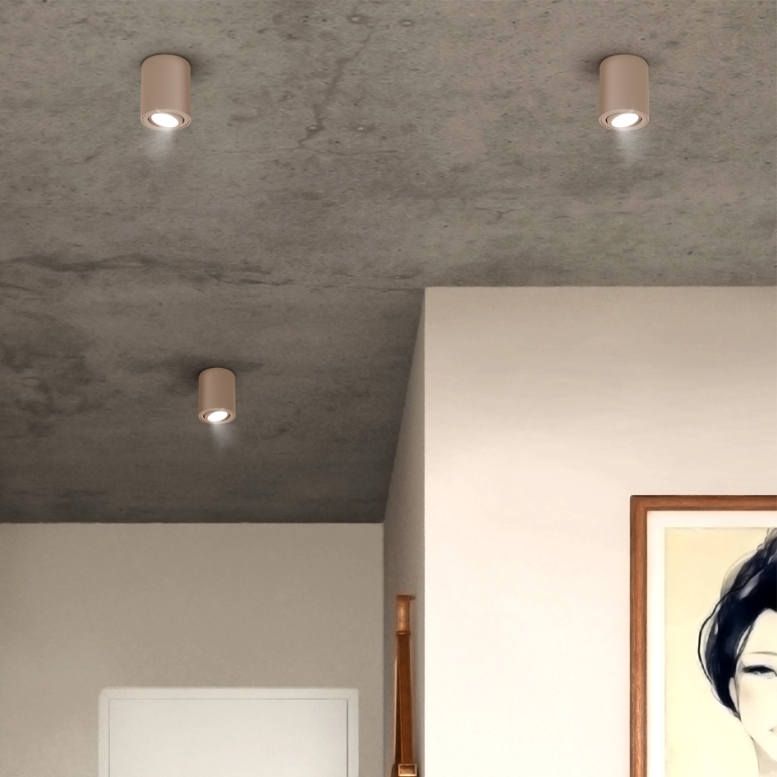 Brilagi - LED RGBW Dimbart spotlight MIA 1xGU10/6W/230V 3000K 100x80 mm beige