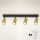 Brilagi - LED RGBW Dimbart spotlight SELE GOLDEN 4xGU10/4,8W/230V 3000K svart/guld, inkl. fjärrkontroll