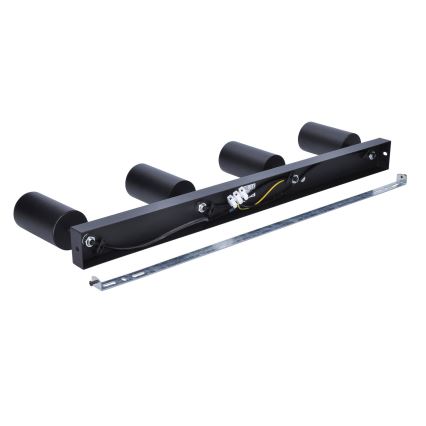 Brilagi - LED RGBW dimbar spotarmatur SELE 4xGU10/4,8W/230V 3000K svart/guld + fjärrkontroll