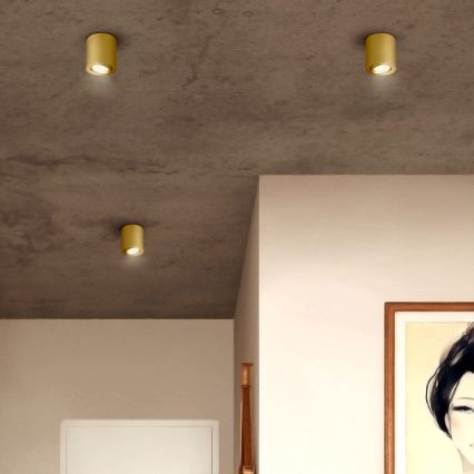 Brilagi - LED RGBW dimmbar spotlight MIA 1xGU10/4,8W/230V 3000K 84x80 mm guld + fjärrkontroll
