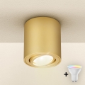 Brilagi - LED RGBW dimmbar spotlight MIA 1xGU10/4,8W/230V 3000K 84x80 mm guld + fjärrkontroll