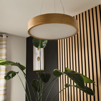 Brilagi - LED RGBW dimbar pendellampa med vajer CARVALHO 3xE27/9W/230V 2700-6500K Wi-Fi ek Ø 47,5 cm