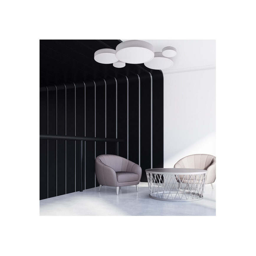Brilagi - LED RGBW Dimbar taklampa CLARE 3xE27/9W/230V 2700-6500K Ø 40 cm Wi-Fi vit