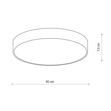 Brilagi - LED RGBW dimmerbar taklampa CLARE 4xE27/9W/230V 2700-6500K Ø 50 cm Wi-Fi beige