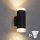 Brilagi - LED RGBW dimmbar utomhus väggarmatur MATERA 2xGU10/4,8W/230V 3000K IP54 svart + fjärrkontroll
