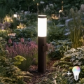 BRILAGI - LED RGBW dimmbar utomhuslampa med eluttag ELIA 1xE27/6,5W/230V 2700-6500K IP44 Wi-Fi 50 cm antracit