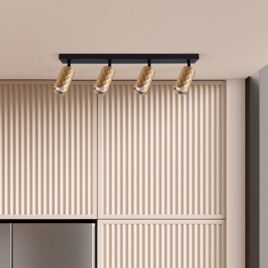 Brilagi - LED RGBW dimbar spotlight SELE DIAMANT 4xGU10/6,5W/230V 2700-6500K Wi-Fi guld