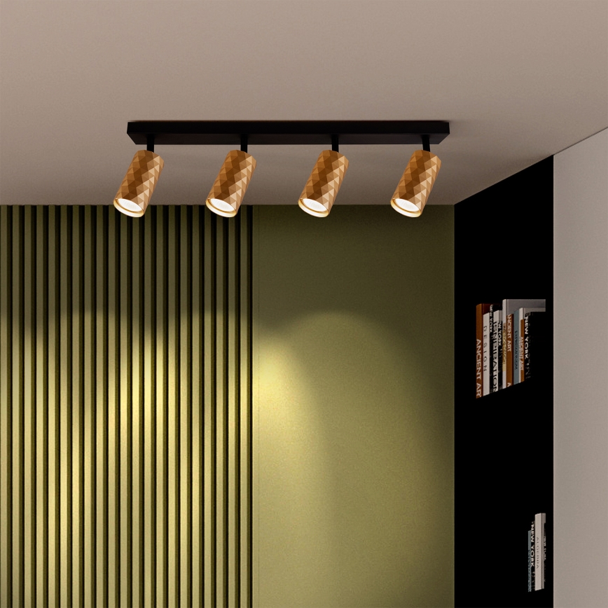 Brilagi - LED RGBW dimbar spotlight SELE DIAMANT 4xGU10/6,5W/230V 2700-6500K Wi-Fi guld