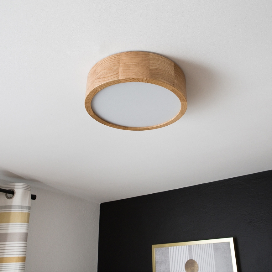 Brilagi - LED RGBW dimbar taklampa CARVALHO 1xE27/9W/230V 2700-6500K Wi-Fi ek Ø 27,5 cm