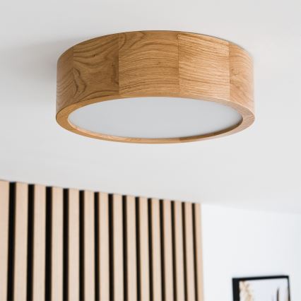 Brilagi - LED RGBW dimbar taklampa CARVALHO 1xE27/9W/230V 2700-6500K Wi-Fi ek Ø 27,5 cm