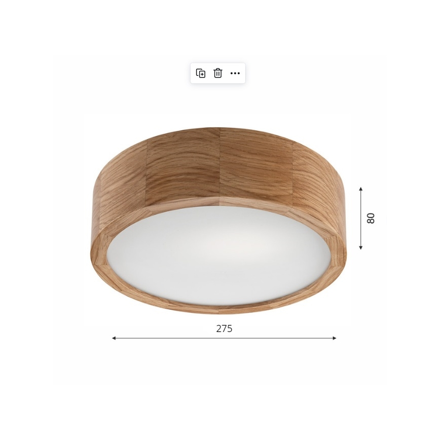 Brilagi - LED RGBW dimbar taklampa CARVALHO 1xE27/9W/230V 2700-6500K Wi-Fi ek Ø 27,5 cm