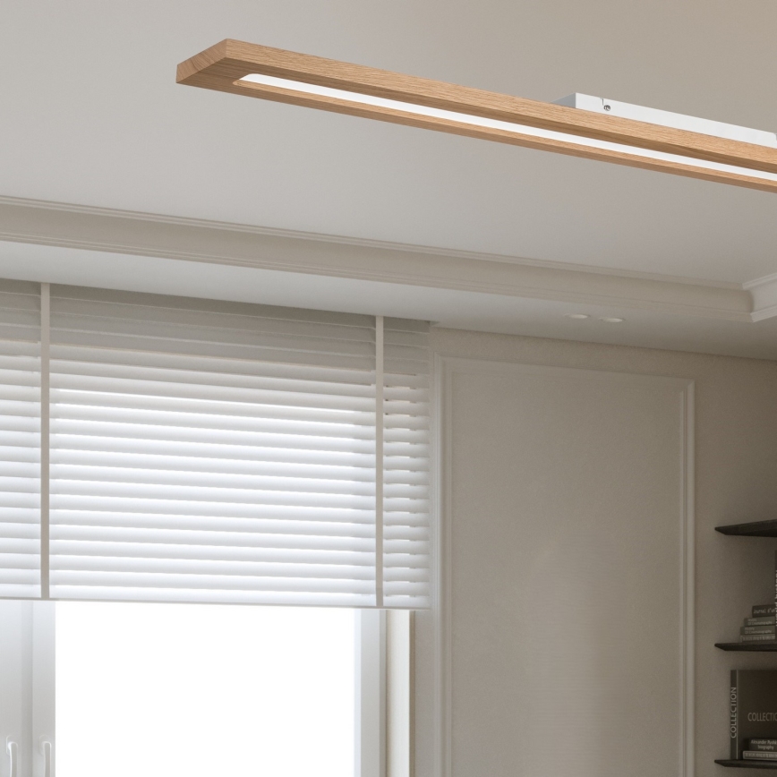 Brilagi - LED RGBW Ljusreglerad panel WOODY FRAME LED/34W/230V 11,5x123 cm 2700-6500K ek + fjärrkontroll