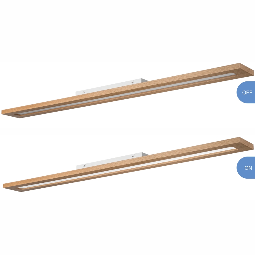 Brilagi - LED RGBW Ljusreglerad panel WOODY FRAME LED/34W/230V 11,5x123 cm 2700-6500K ek + fjärrkontroll