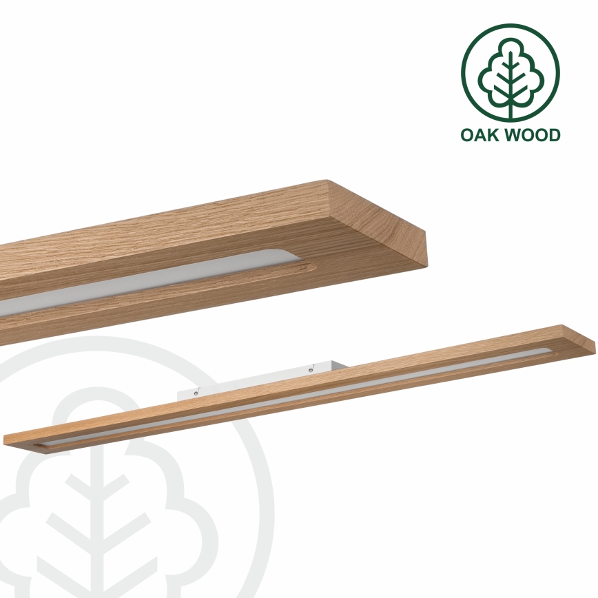 Brilagi - LED RGBW Ljusreglerad panel WOODY FRAME LED/34W/230V 11,5x123 cm 2700-6500K ek + fjärrkontroll