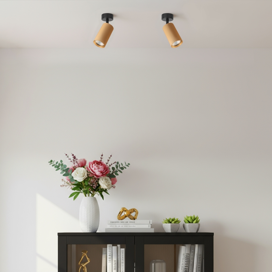 Brilagi - Dimbar LED RGBW-spotlampa SELE MODERN 1xGU10/4,8W/230V 3000K guld + fjärrkontroll