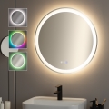 BRILAGI - LED RGBW uppvärmd badrumsspegel AVA PRO LED/18W/230V Ø 60 cm IP44 CRI 90 dimbar + CCT