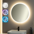 Brilagi - LED RGBW uppvärmd badrumsspegel CLARA PRO LED/18,5W/230V Ø 60 cm IP44 CRI 90 dimbar + CCT