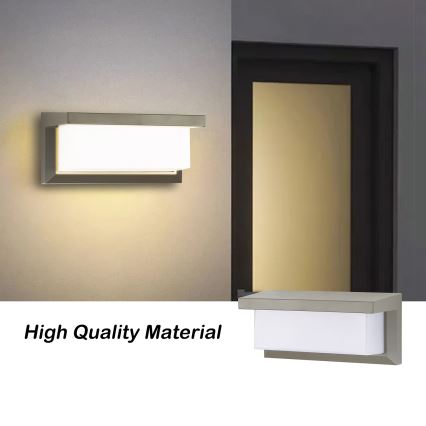BRILAGI - LED RGBW Dimbart utomhusvägglampa BRICKY 1xE27/12W/230V 2700-6500K IP54 grå