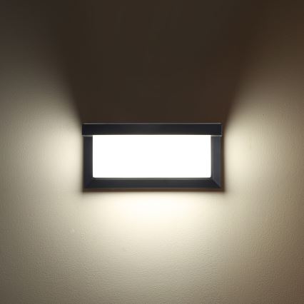 Brilagi - LED RGBW dimbar utomhusväggarmatur BRICKY 1xE27/15W/230V 2700-6500K antracit IP54