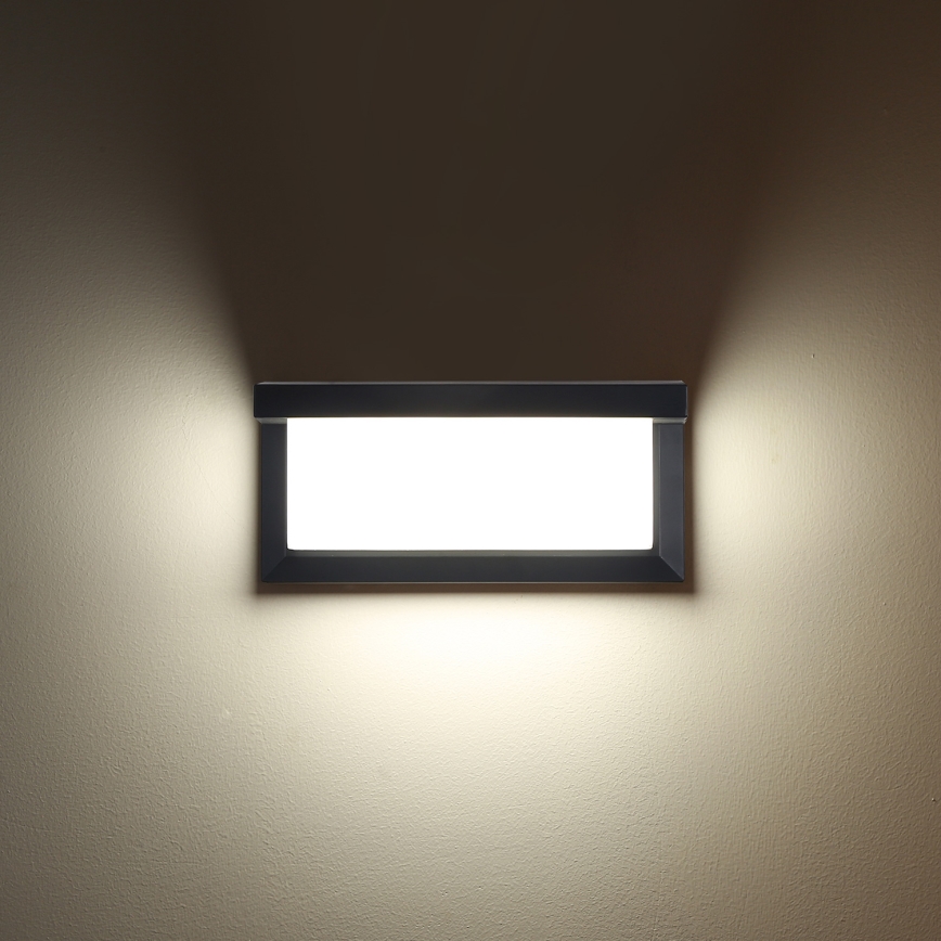 Brilagi - LED RGBW dimbar utomhusväggarmatur BRICKY 1xE27/15W/230V 2700-6500K antracit IP54