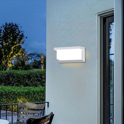 Brilagi - LED RGBW dimbar väggarmatur för utomhusbruk BRICKY 1xE27/15W/230V 2700-6500K IP54 vit