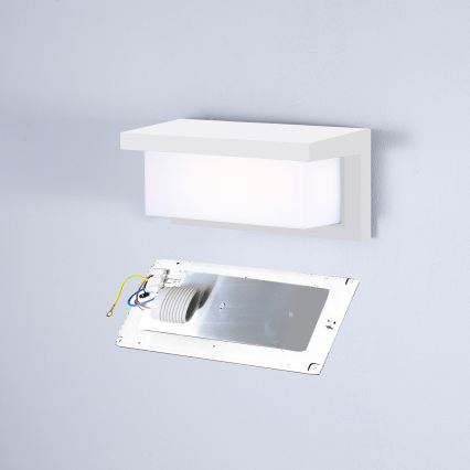 Brilagi - LED RGBW dimbar väggarmatur för utomhusbruk BRICKY 1xE27/9W/230V 2700-6500K IP54 vit