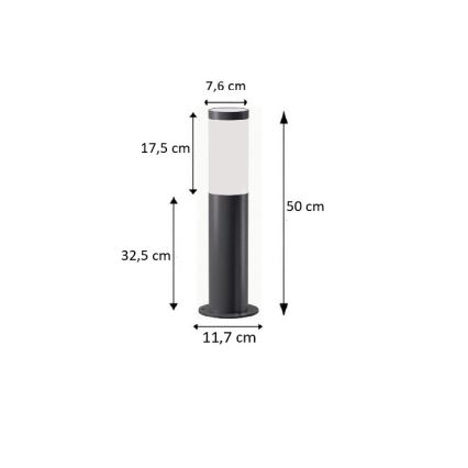 BRILAGI - LED RGBW dimbar utomhuslampa ELIA 1xE27/6,5W/230V 2700-6500K IP44 Wi-Fi 50 cm antracit