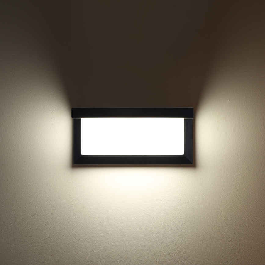 Brilagi - LED RGBW Dimbar utomhusvägglampa BRICKY 1xE27/9W/230V 2700-6500K IP54 svart