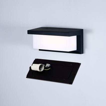 Brilagi - LED RGBW Dimbar utomhusvägglampa BRICKY 1xE27/9W/230V 2700-6500K IP54 svart