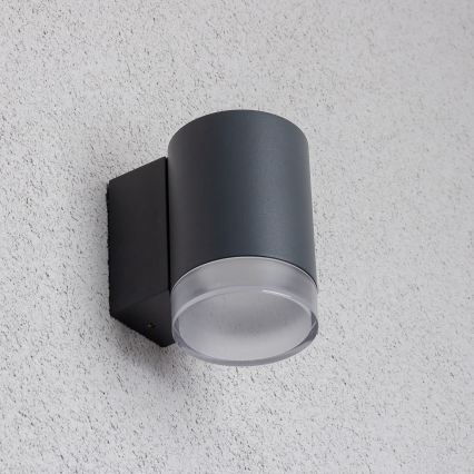 Brilagi - LED RGBW dimbart utomhusväggarmatur MATERA 1xGU10/4,8W/230V 3000K IP54 antracit + fjärrkontroll