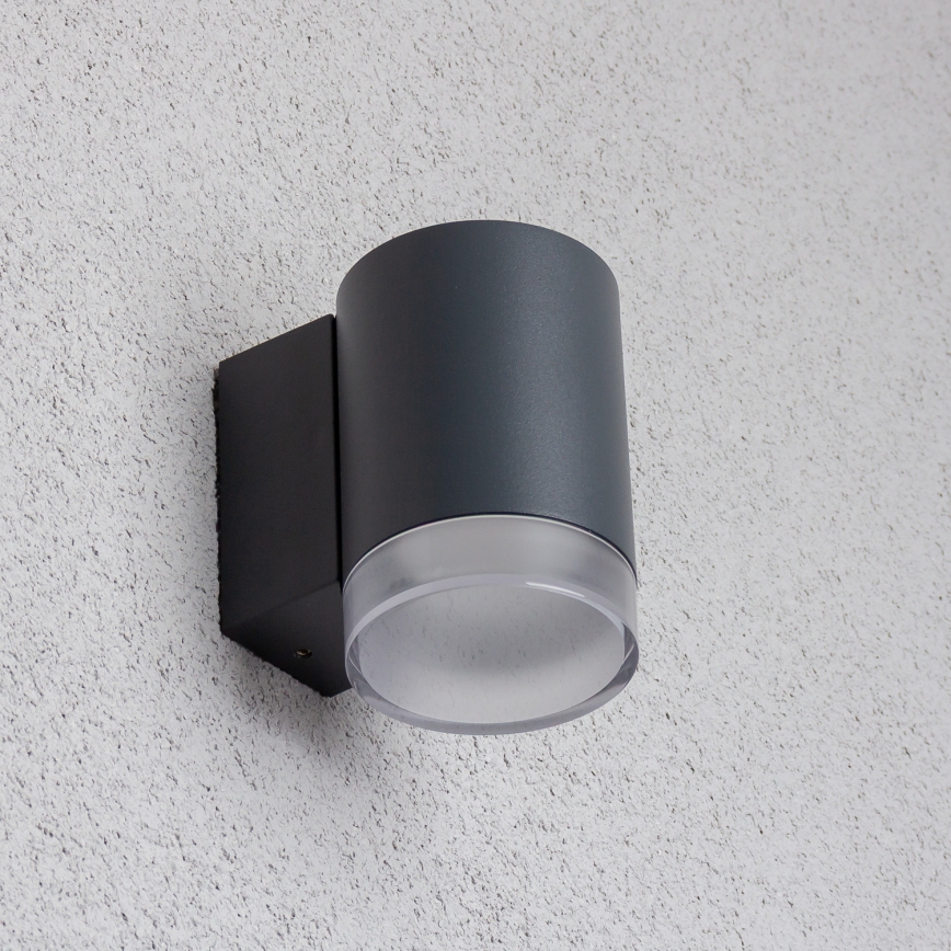 Brilagi - LED RGBW dimbart utomhusväggarmatur MATERA 1xGU10/4,8W/230V 3000K IP54 antracit + fjärrkontroll