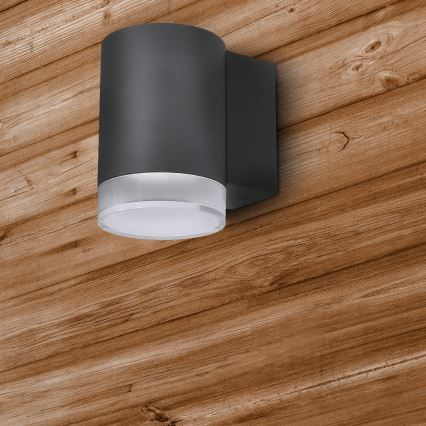 Brilagi - LED RGBW dimbart utomhusväggarmatur MATERA 1xGU10/4,8W/230V 3000K IP54 antracit + fjärrkontroll