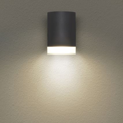 Brilagi - LED RGBW dimbart utomhusväggarmatur MATERA 1xGU10/4,8W/230V 3000K IP54 antracit + fjärrkontroll