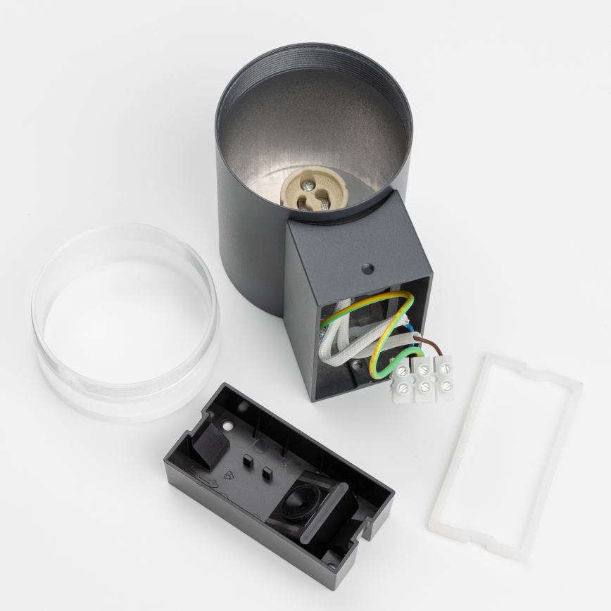 Brilagi - LED RGBW dimbart utomhusväggarmatur MATERA 1xGU10/6W/230V 3000K IP54 antracit + fjärrkontroll