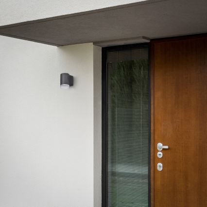 Brilagi - LED RGBW dimbart utomhusväggarmatur MATERA 1xGU10/6W/230V 3000K IP54 antracit + fjärrkontroll