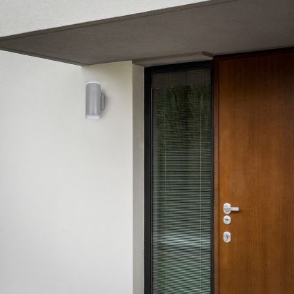Brilagi - LED RGBW dimbar utomhus väggarmatur MATERA 2xGU10/4,8W/230V 3000K IP54 grå + fjärrkontroll