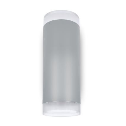 Brilagi - LED RGBW dimbar utomhus väggarmatur MATERA 2xGU10/4,8W/230V 3000K IP54 grå + fjärrkontroll