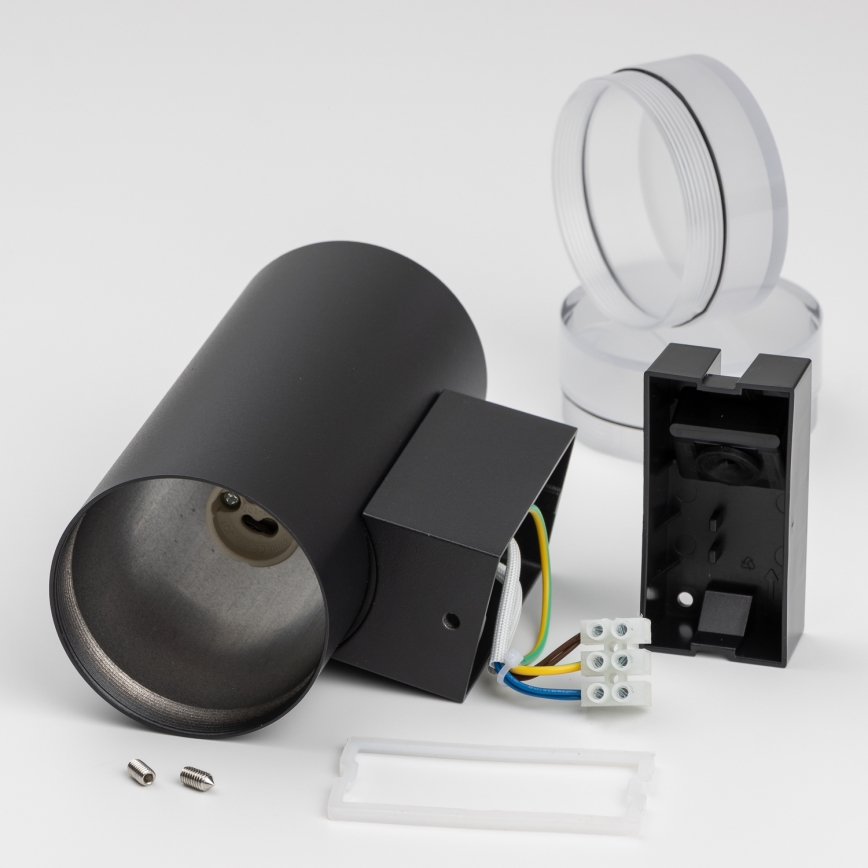 Brilagi - LED RGBW dimmbar utomhus väggarmatur MATERA 2xGU10/4,8W/230V 3000K IP54 svart + fjärrkontroll