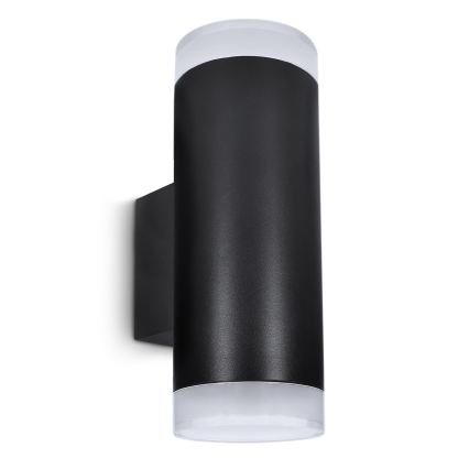 Brilagi - LED RGBW dimmbar utomhus väggarmatur MATERA 2xGU10/4,8W/230V 3000K IP54 svart + fjärrkontroll