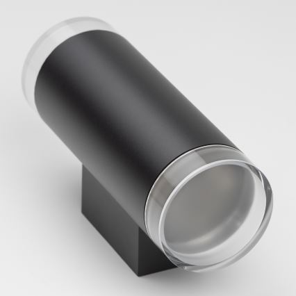 Brilagi - LED RGBW dimmbar utomhus väggarmatur MATERA 2xGU10/6W/230V 3000K IP54 svart + fjärrkontroll