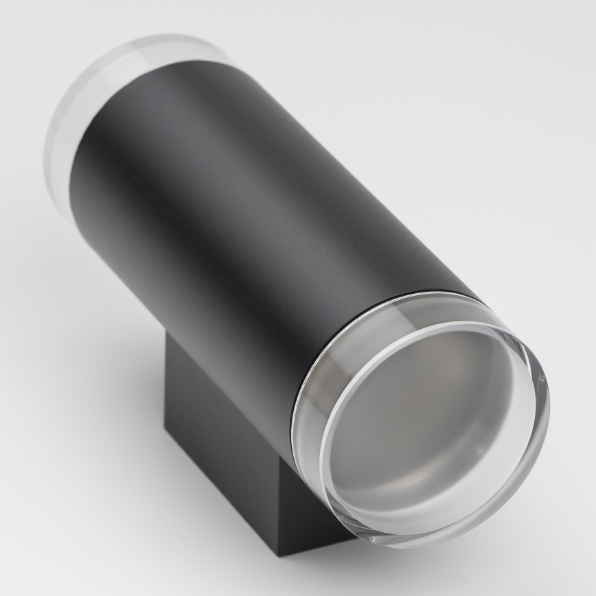 Brilagi - LED RGBW dimmbar utomhus väggarmatur MATERA 2xGU10/6W/230V 3000K IP54 svart + fjärrkontroll