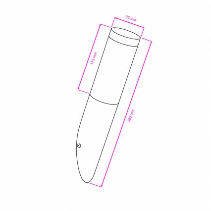 BRILAGI - LED RGBW dimmbar utomhusvägglampa ELIA 1xE27/6,5W/230V 2700-6500K IP44 Wi-Fi antracit